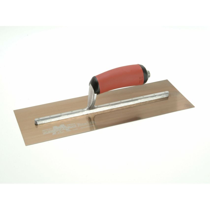 MXS73GSD Gold Finishing Trowel DuraSoft Handle 14 x 4.3/4in M/TMXS73GSD