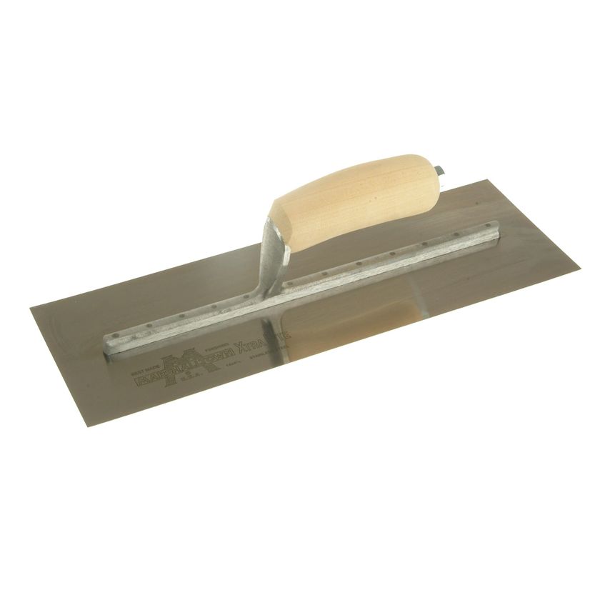 MXS73SS Cement Trowel Stainless Steel Wooden Handle 14 x 4.3/4in M/TMXS73SS