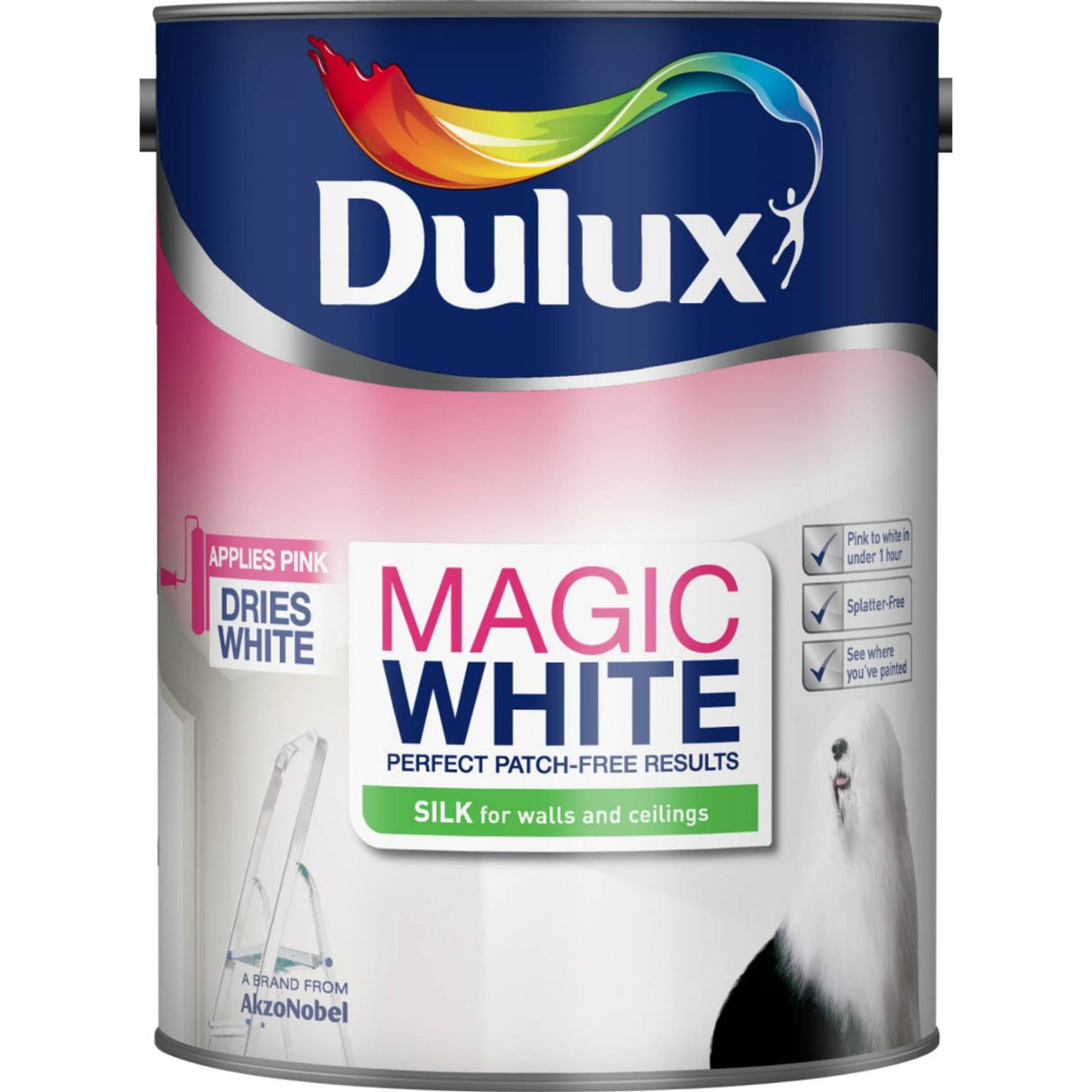 Magic White Silk Paint 5 Litre Pure Brilliant White