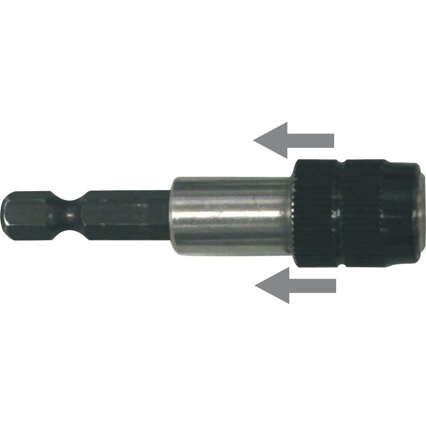 Magnetic Bit Holder 60mm Inox (Pull Type)