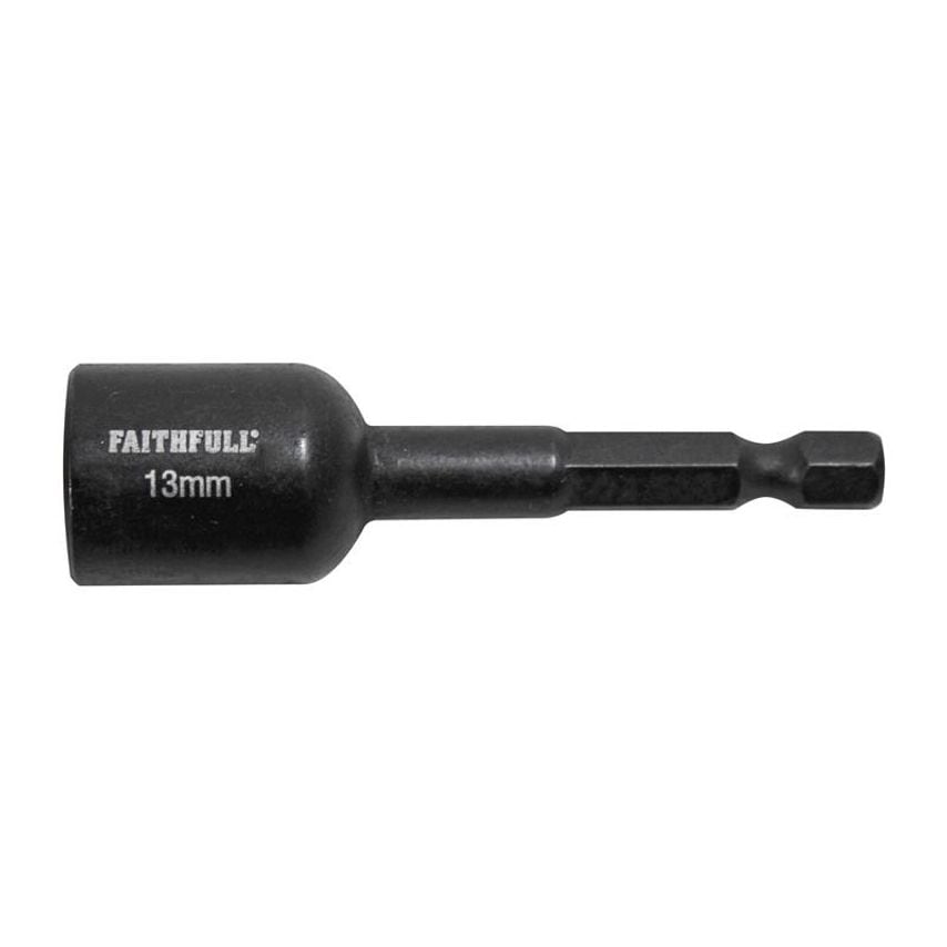 Magnetic Impact Nut Driver 13mm x 1/4in Hex FAISBMNUT13I