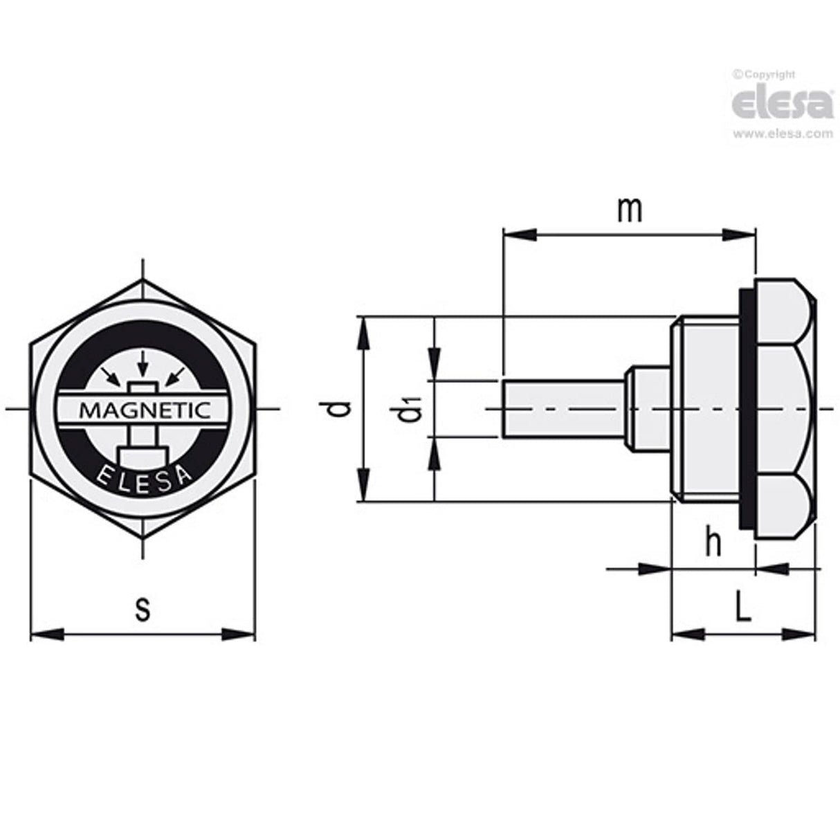 Magnetic Plug-TMA.3/8 - 59801-E