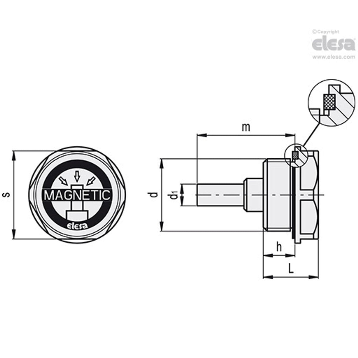 Magnetic Plug-TMB.M27X1, 5