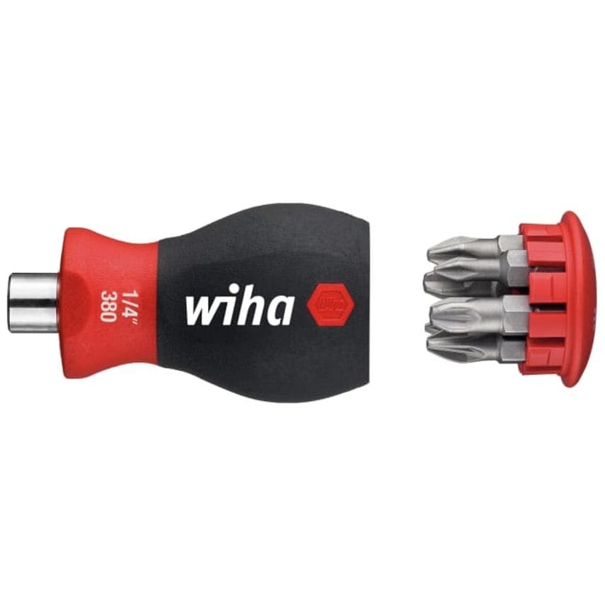 Magnetic Softfinish Stubby Screwdriver With Bit Magazine (Ph, Pz)