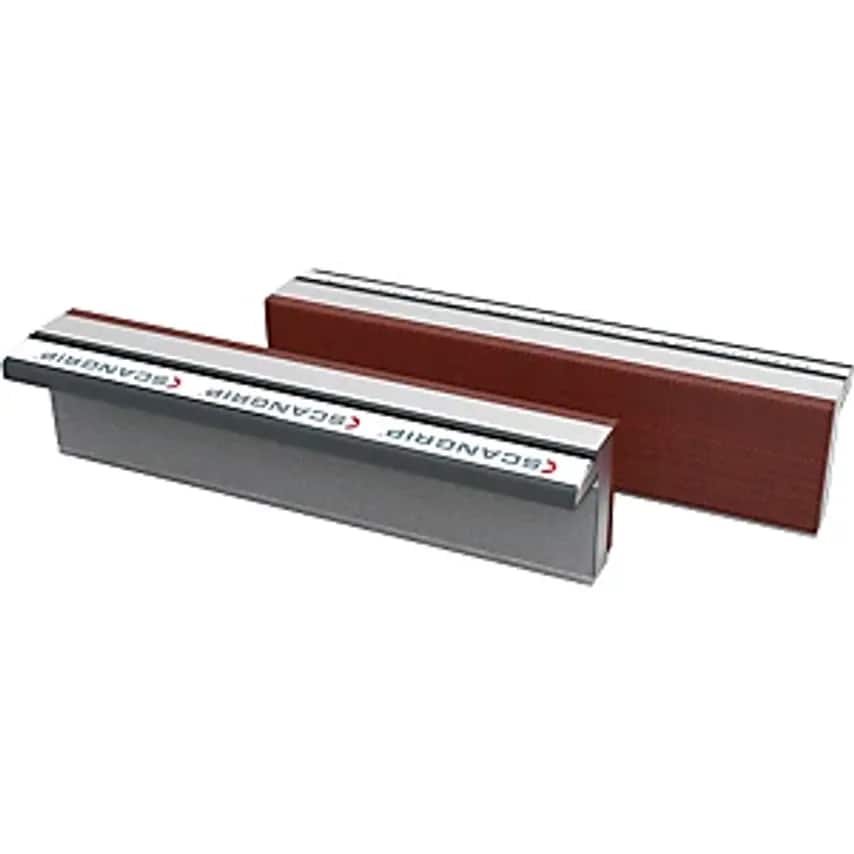 Magnetic Vice Jaws, Hardened Aluminium With Fibre Face, 1 Pair, Jaw Width 180mm