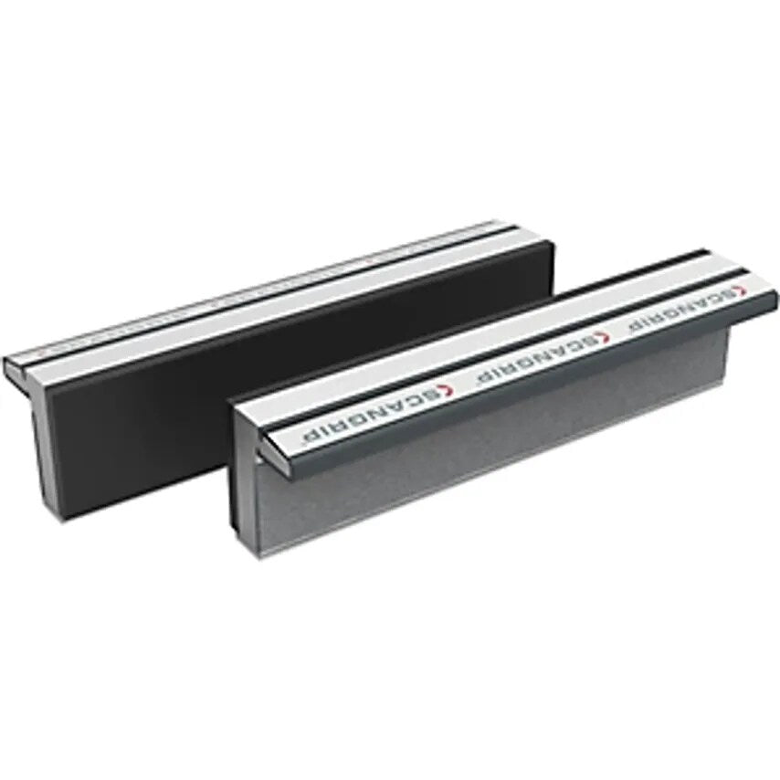 Magnetic Vice Jaws, Hardened Aluminium With Rubber Face, 1 Pair, Jaw Width 140mm