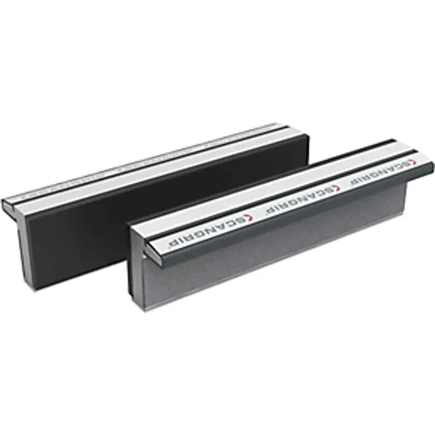 Magnetic Vice Jaws, Hardened Aluminium With Rubber Face, 1 Pair, Jaw Width 160mm