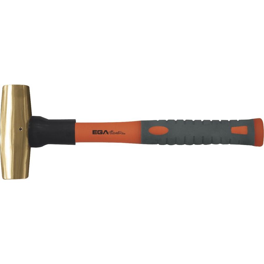 Mallet 7650 Gr. Fiberglass Handle Non Sparking Brass 72798