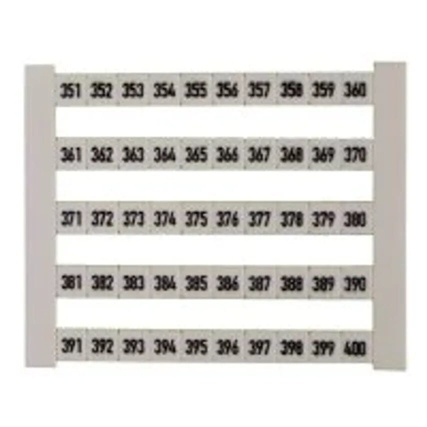 Marker Term Dek 5 FW 351-400 5 x 5mm Polyamide 66 Black on White