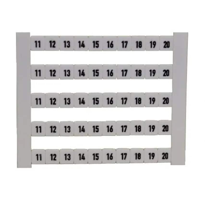 Marker Term Dek 5 Fwz 11-20 5 x 5mm Polyamide 66 Black on White