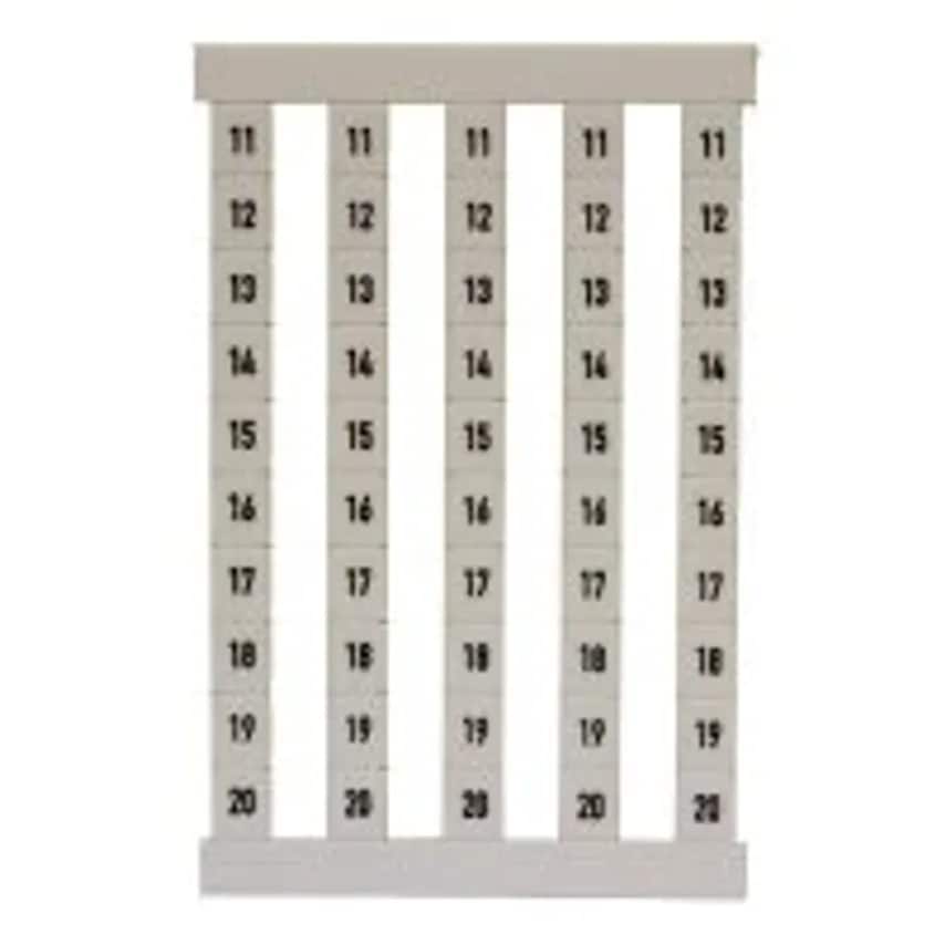 Marker Term Dek 6.5 Fsz 11-20 5 x 6.5mm Polyamide 66 Black on White