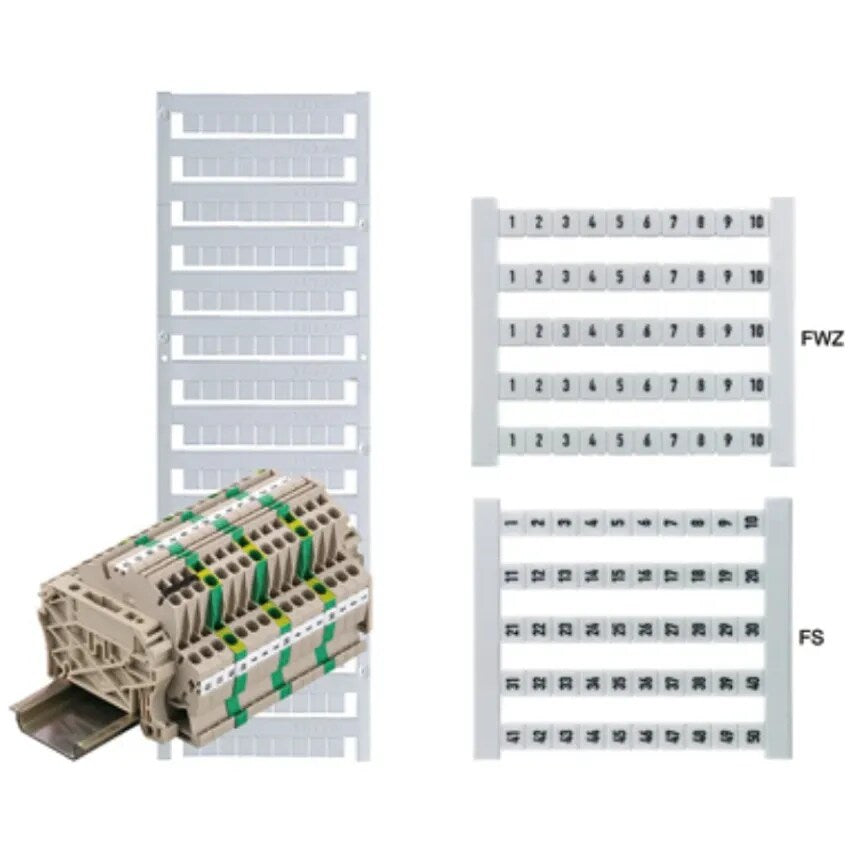 Marker Terminaldek 5 FS 201-250 5 x 5mm Polyamide 66 Black on White