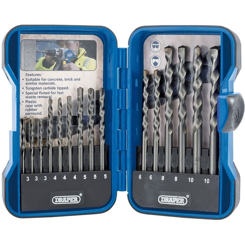 Masonry Drill Bit Set 15 Piece