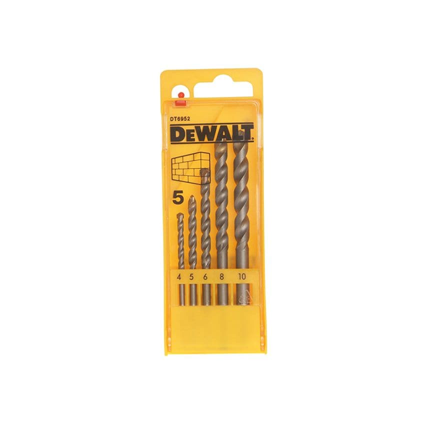 Masonry Drill Set 5 Piece 4-10mm DEWDT6952QZ
