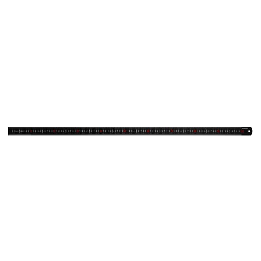 Matt Black Stainless Steel Measuring Rule - 1000mm
