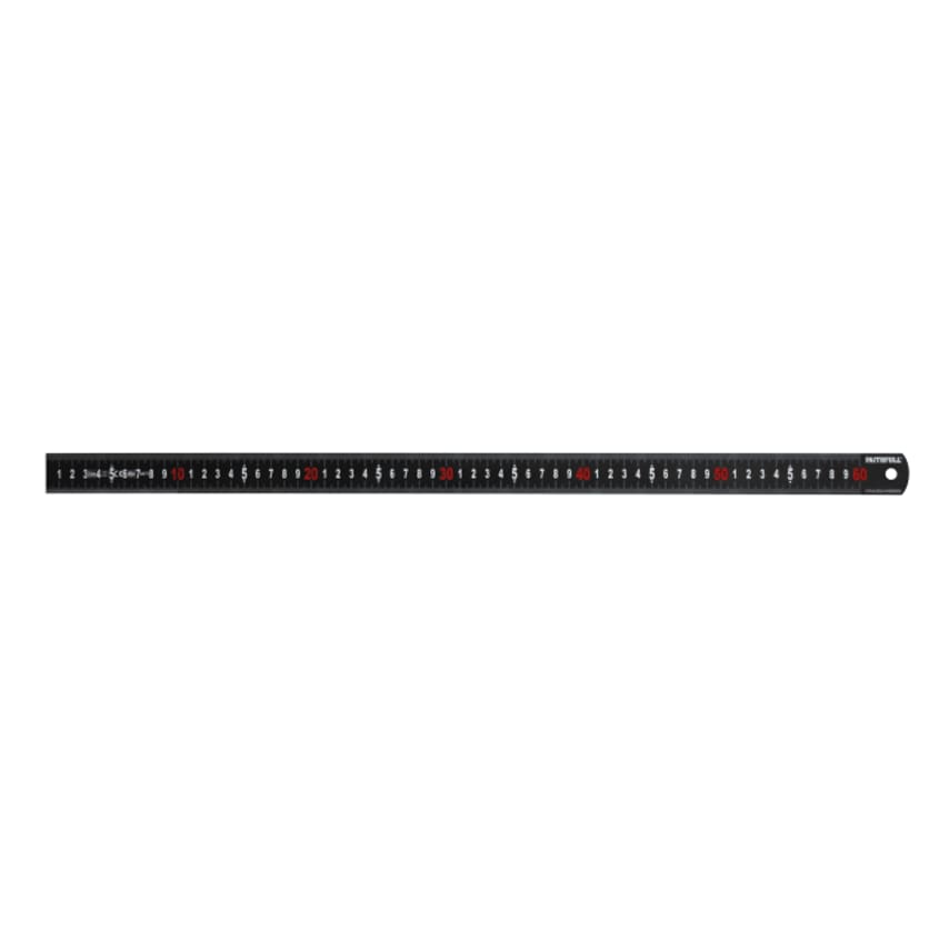 Matt Black Stainless Steel Measuring Rule - 600mm