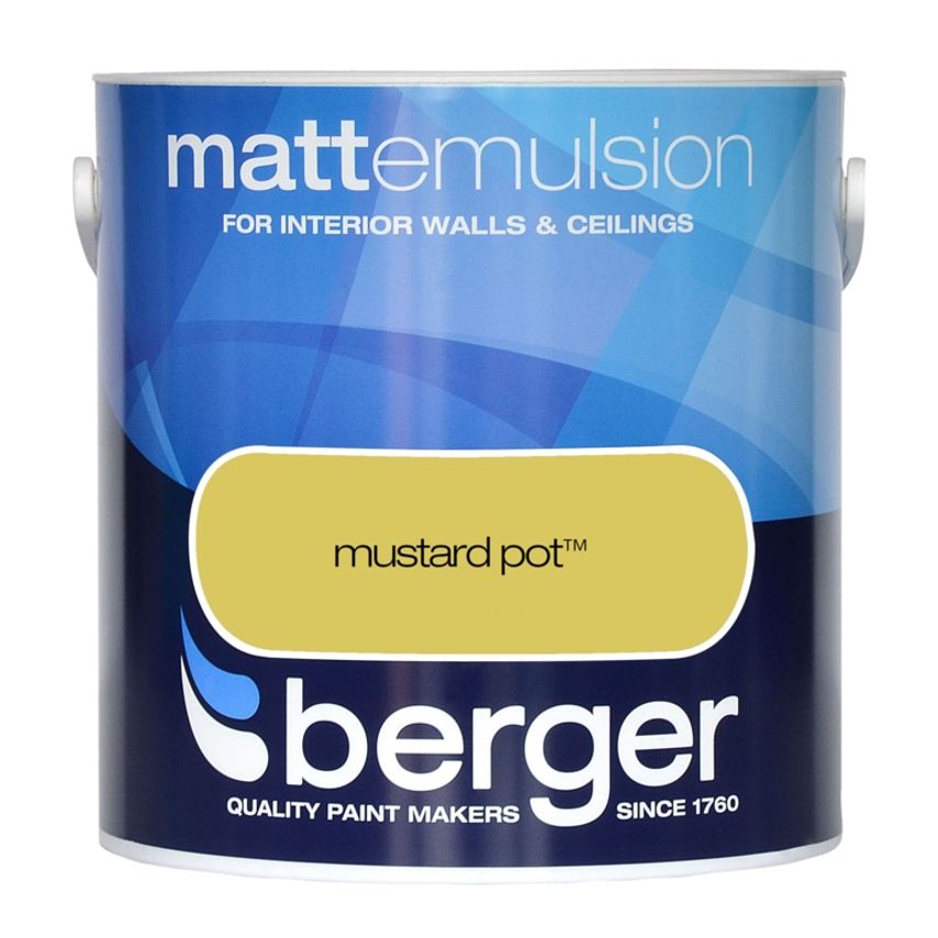 Matt Emulsion 2.5L Mustard Pot