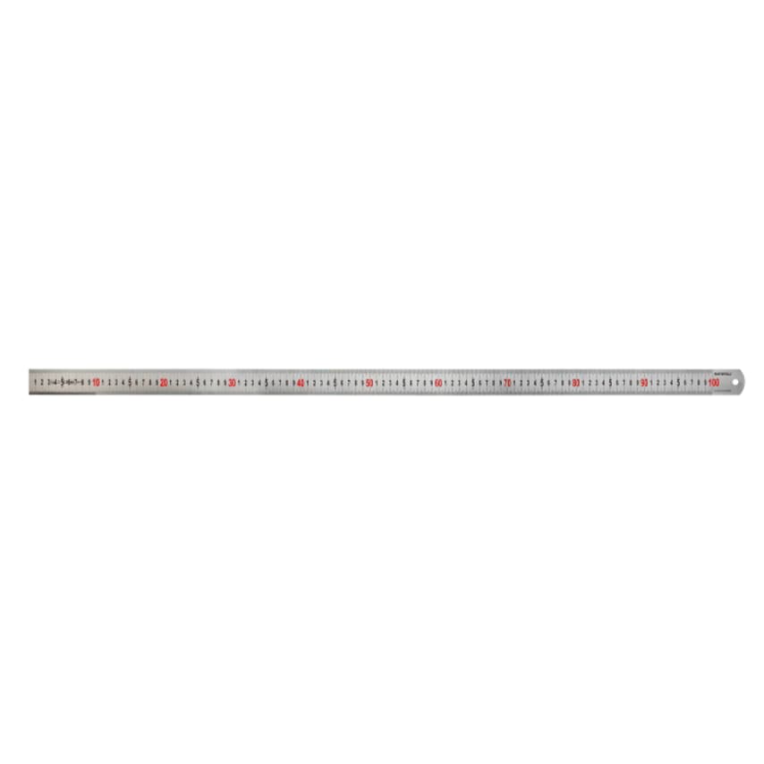 Matt Silver Measuring Rule - 1000mm
