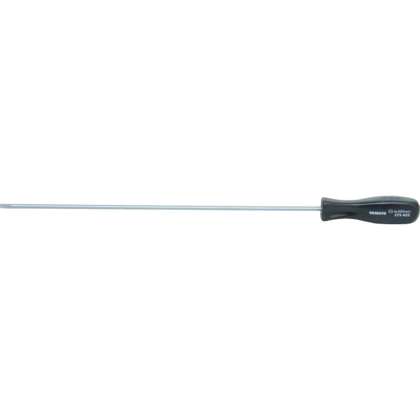 Mechanics Flat Head Screwdriver, 5.0mm Slotted Tip, 250mm Blade