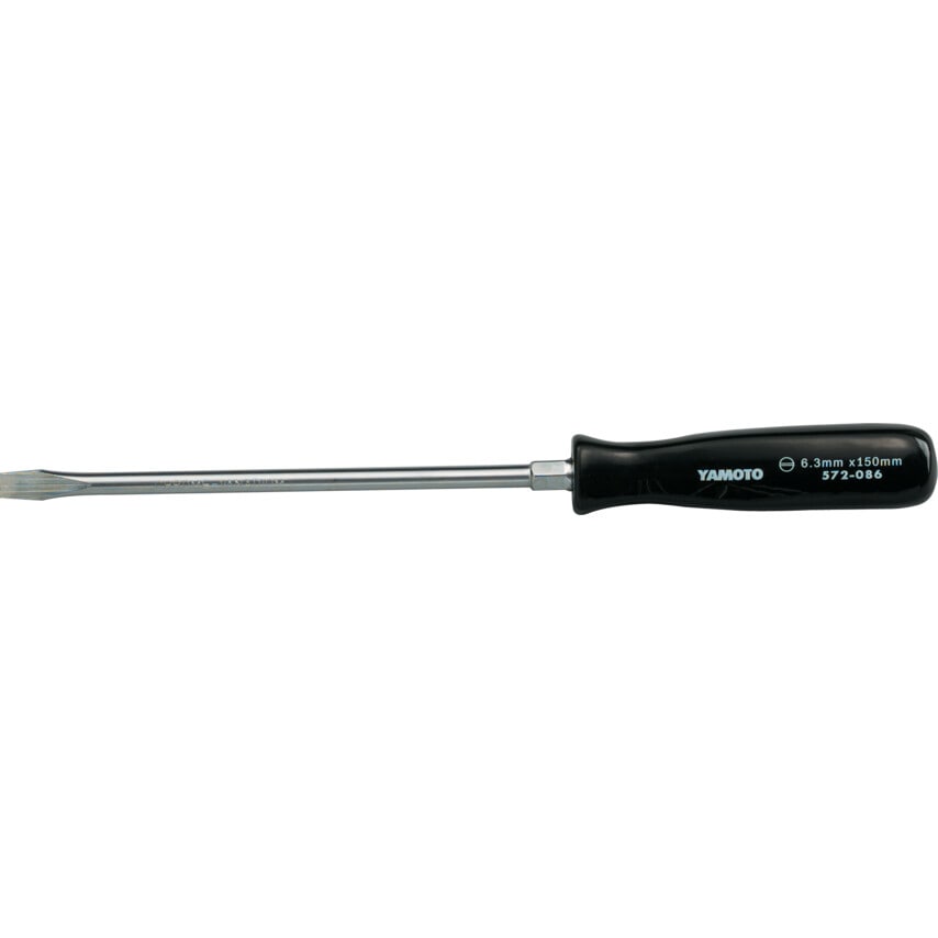 Mechanics Flat Head Screwdriver, 6.5mm Slotted Tip, 150mm Blade