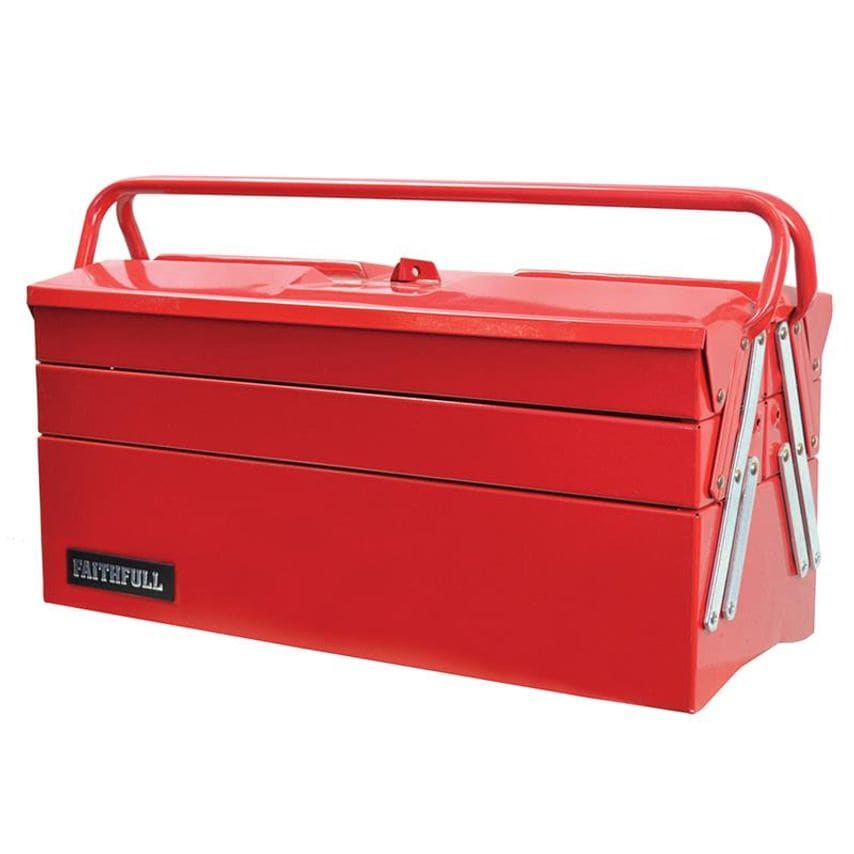 Metal Cantilever Toolbox - 5 Tray 40cm (16in) FAITBC517