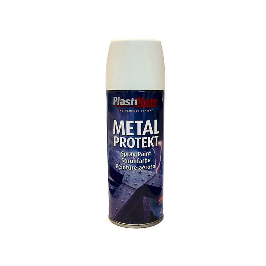 Metal Protekt Spray Satin White 400ml PKT1287
