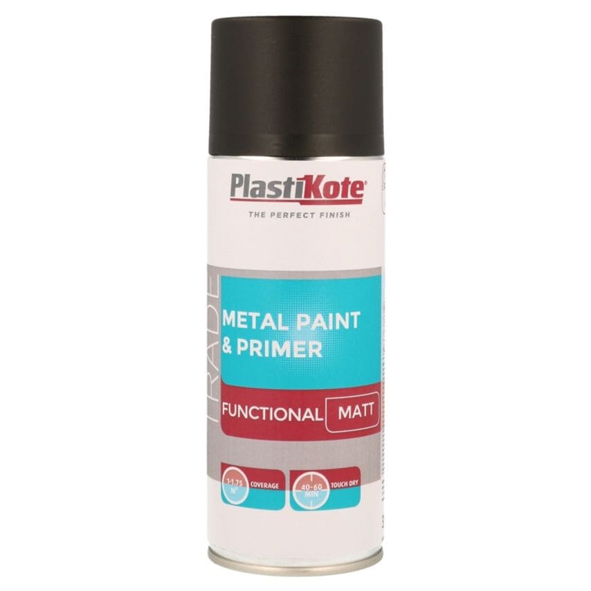 Metal Spray Paint 400ml Black Matt