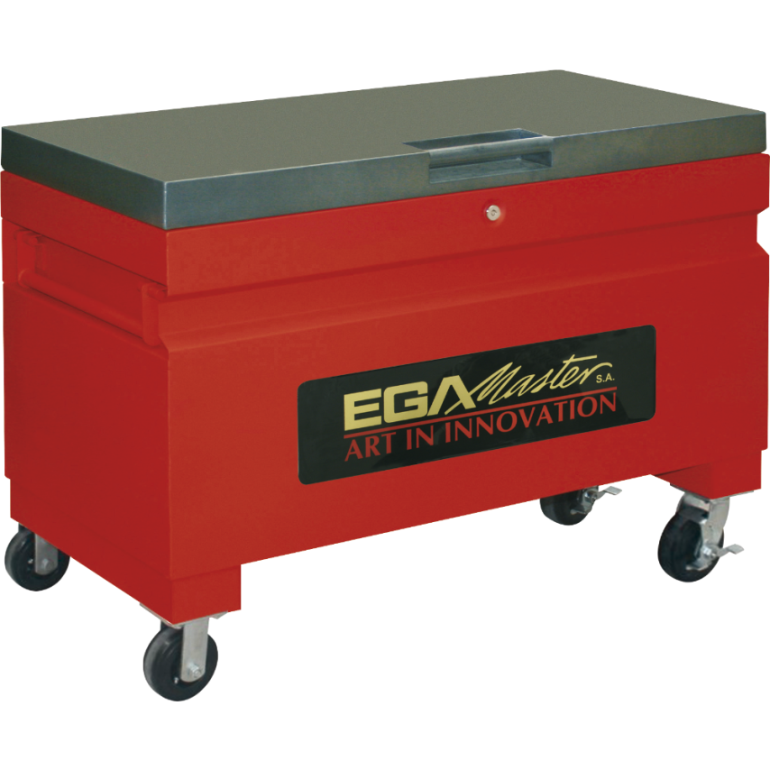 Metallic Jobsite Box with Wheels