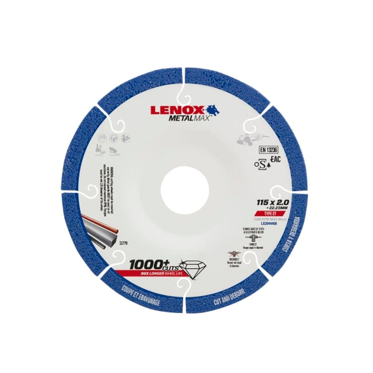 Metalmax Diamond Blade 115 x 2.0 x 22.23mm