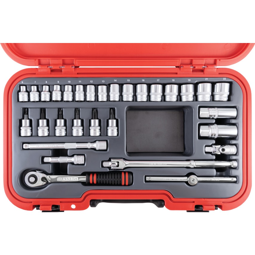 Metric30 Piece 3/8" Square DR Socket Set
