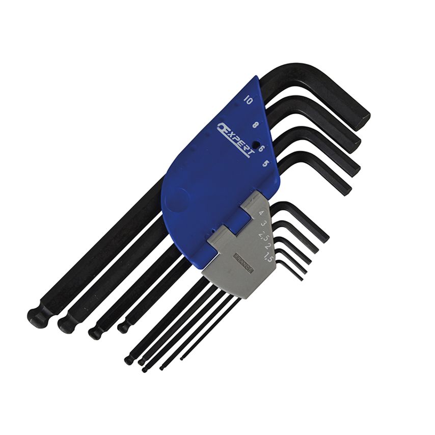 Metric Ball End Hexagon Key Long Arm Set, 9 Piece BRIE113976B