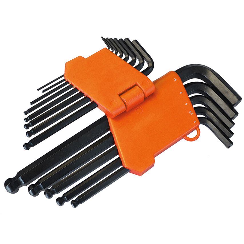 Metric Ball End Long Arm Hexagon Key Set, 13 Piece FAIHKS13MLB