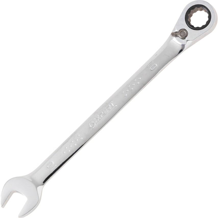 Metric Combination Ratchet Spanner, Fixed Head, 10mm