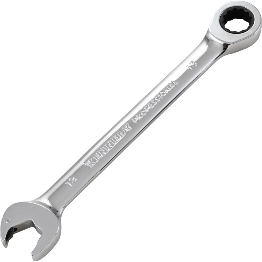 Metric Combination Ratchet Spanner, Fixed Head, 13mm