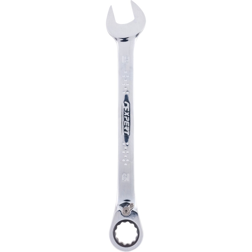 Metric Combination Ratchet Spanner, Fixed Head, 19mm
