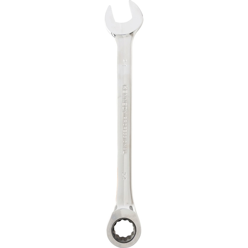Metric Combination Ratchet Spanner, Fixed Head, 24mm