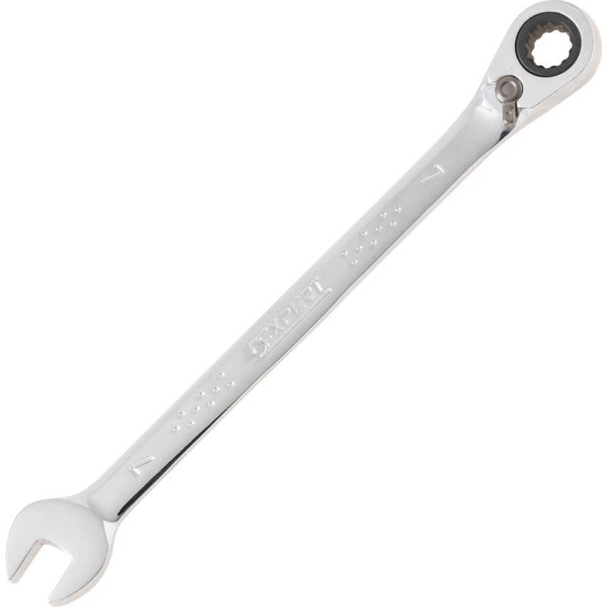 Metric Combination Ratchet Spanner, Fixed Head, 7mm