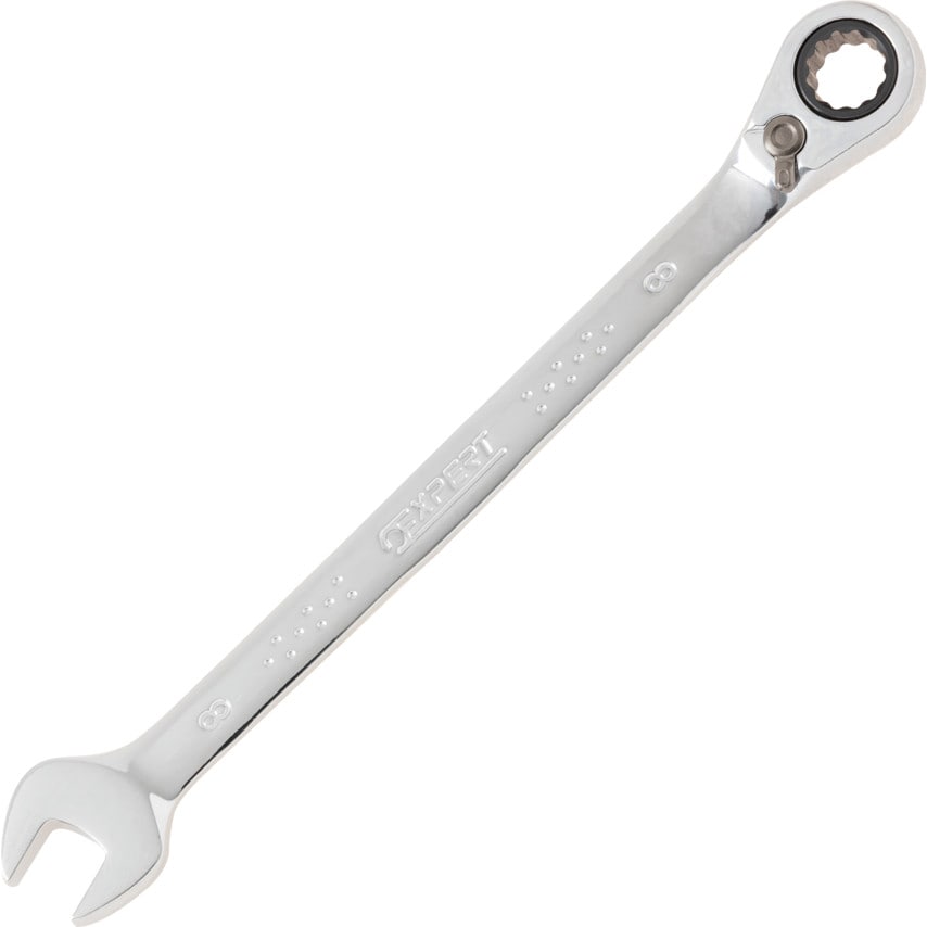 Metric Combination Ratchet Spanner, Fixed Head, 8mm