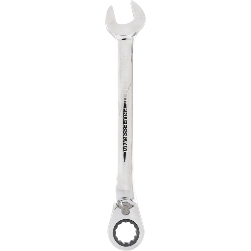 Metric Combination Ratchet Spanner, Fixed Head, Reversible, 17mm