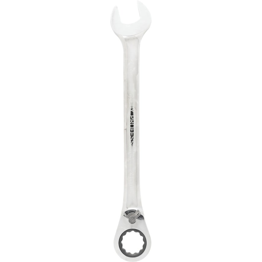 Metric Combination Ratchet Spanner, Fixed Head, Reversible, 24mm