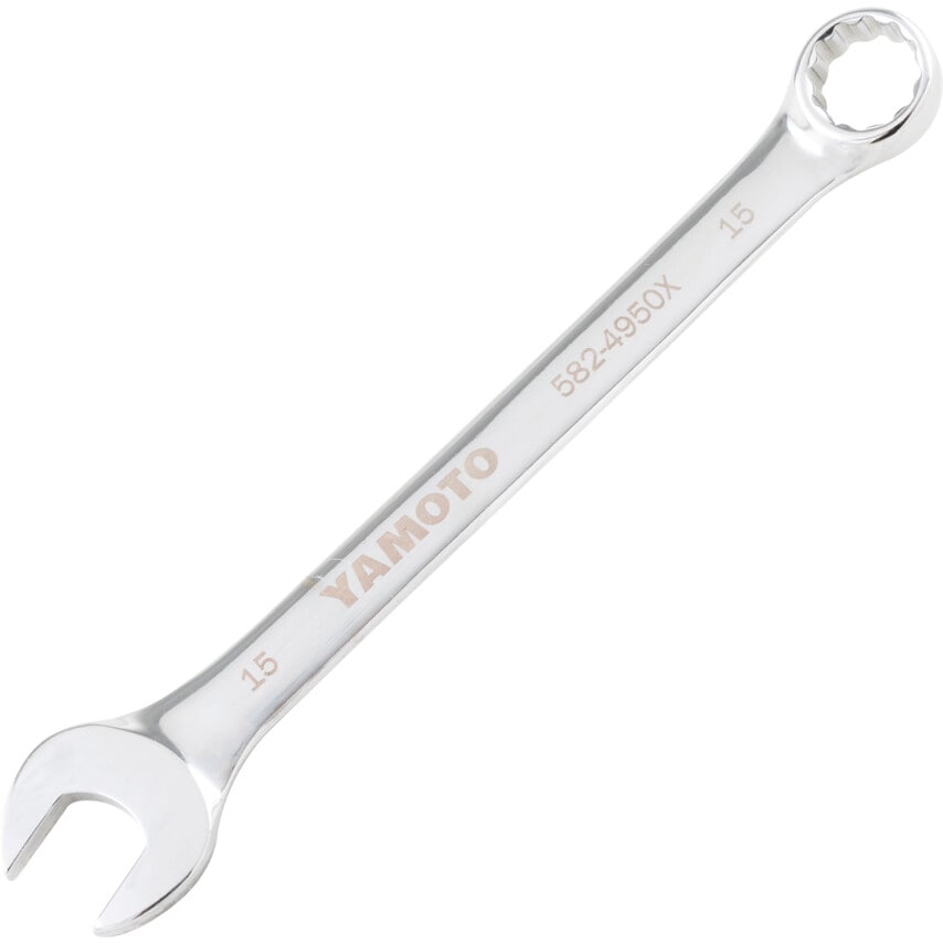 Metric Combination Spanner, Chrome Vanadium Steel, 15mm