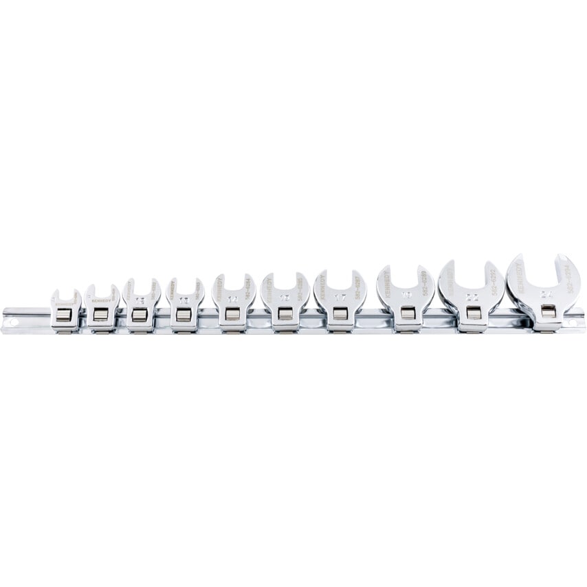 Metric Crowfoot Spanner Set, 10 - 24mm, Set of 10