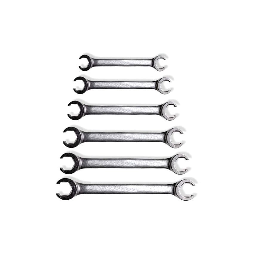 Metric Flare Nut Spanner Set, 6 - 22mm, Set of 6