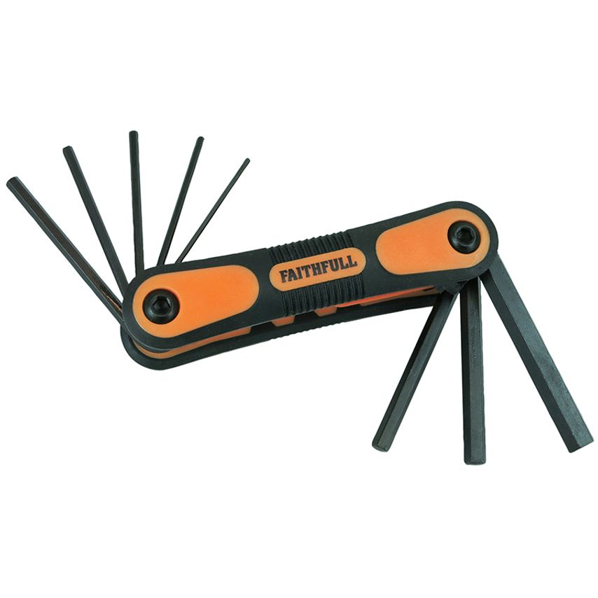 Metric Folding Hexagon Key Set, 8 Piece FAIHKSF8M
