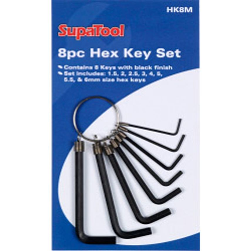 Metric Hex Key Set of 8 Piece