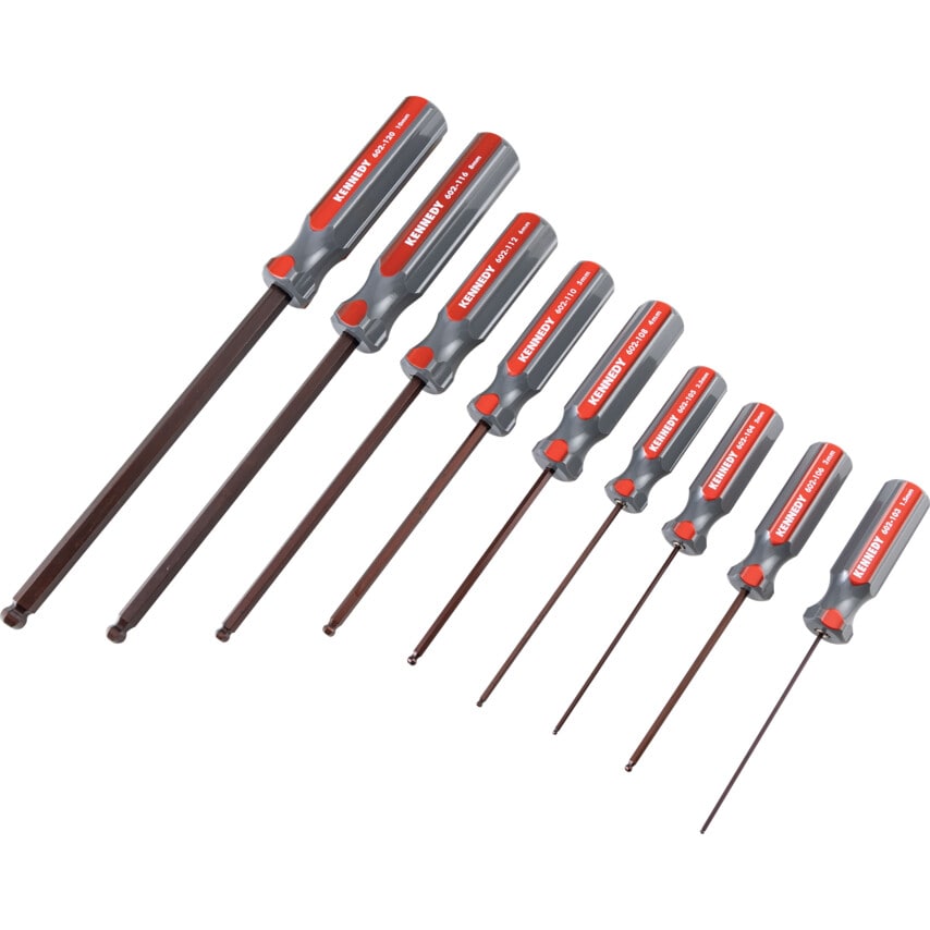 Metric Hexagon Ball Driver Set (9 Piece)