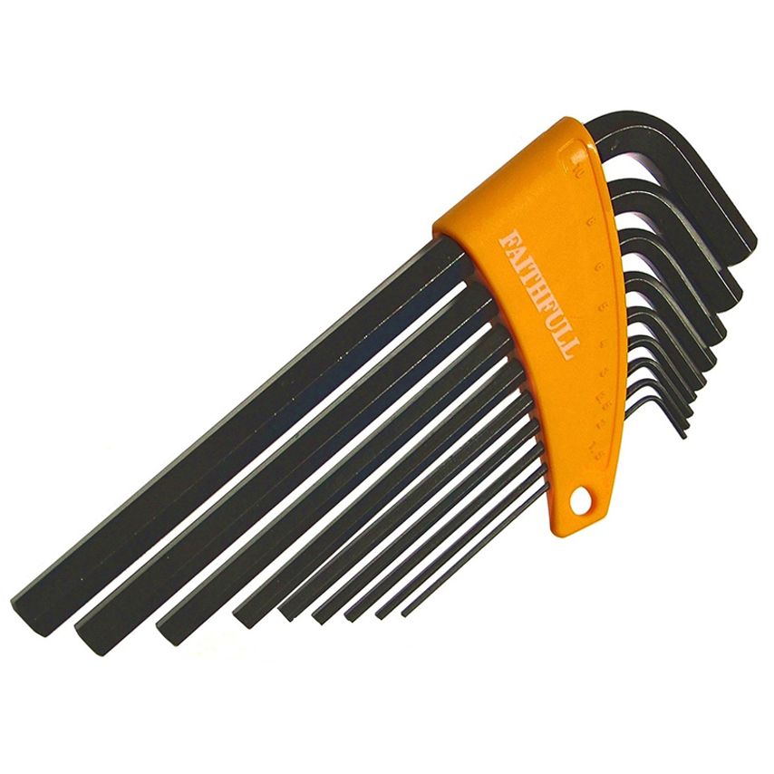 Metric Long Arm Hex Key Set, 9 Piece FAIHKS9ML