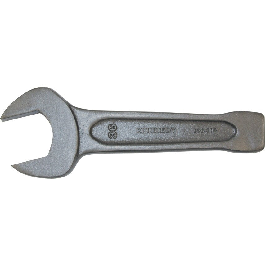 Metric Open Ended Slogging Spanner, Chrome Satin Hardened Steel, 36mm