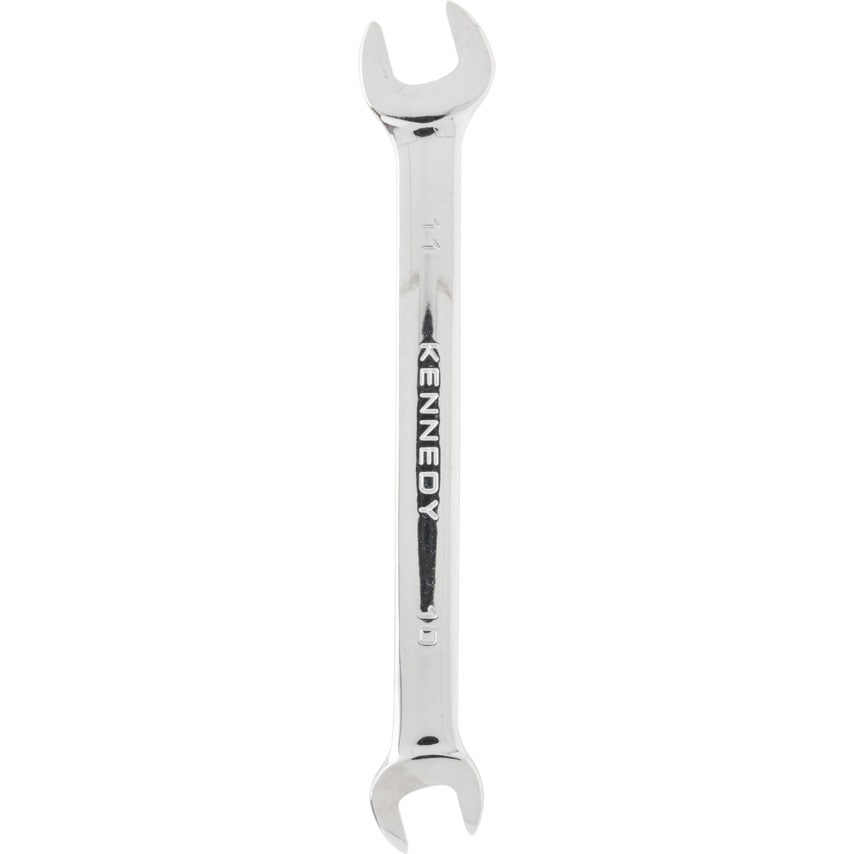 Metric Open Ended Spanner, Double End, Chrome Vanadium Steel, 10mm x 11mm