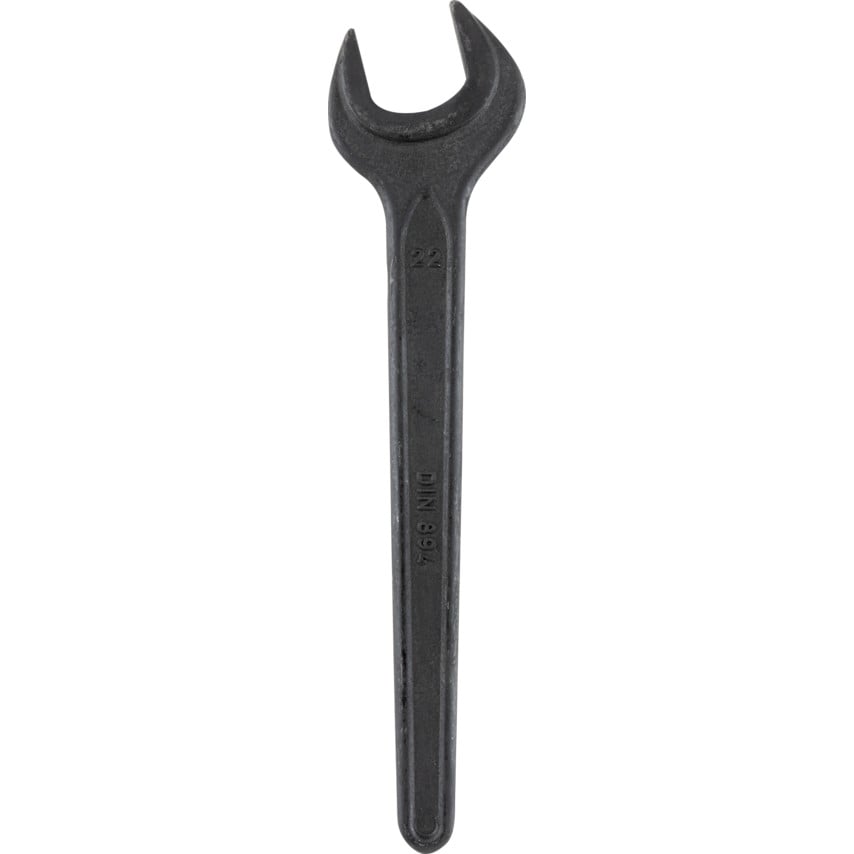 Metric Open Ended Spanner, Single End, Vanadium Steel, 22mm